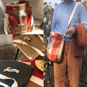보솜 떡볶이 뽀글이 덤블 양털 가방